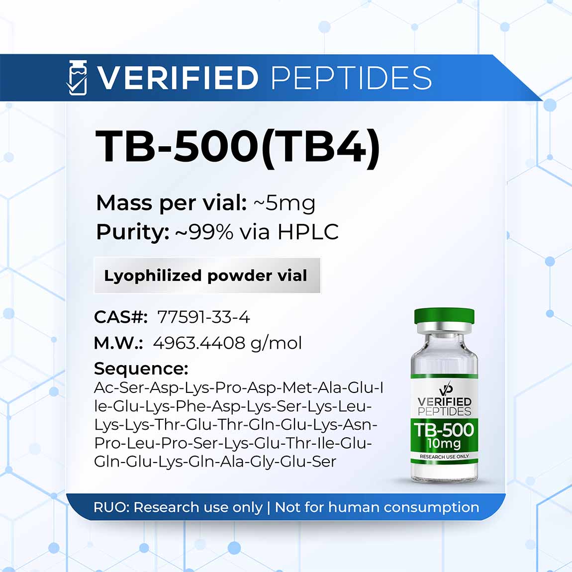 TB-500 10MG ( 10 Vials )